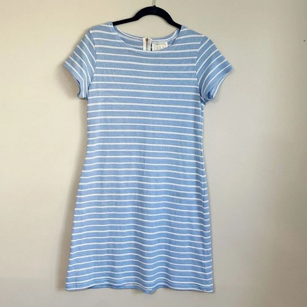 STS Sail to Sable Short Sleeve Shirt Dress Striped Size Medium
